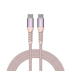Verbatim - Sync &amp; Charge Magnetic Cable - 100W USB-C to USB-C 120 cm Pink - USB 2.0 - USB C - Male - Straight - Nylon - 