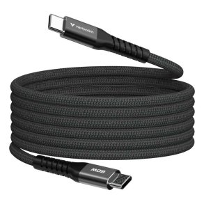 Verbatim - Sync & Charge Magnetic Cable - 60W USB-C to USB-C 120 cm Black - USB 2.0 - USB C - Male - Straight - Nylon - 