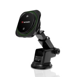 Verbatim - Charge 'n' Drive Qi2 Magnetic Wireless Car Charger RGB - Smartphone - USB - Qi2 - Auto - 1 - Over current, Ov