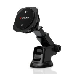 Verbatim - Charge 'n' Drive Qi2 Magnetic Wireless Car Charger - Smartphone - USB - Qi2 - Auto - 1 - Over current, Over v