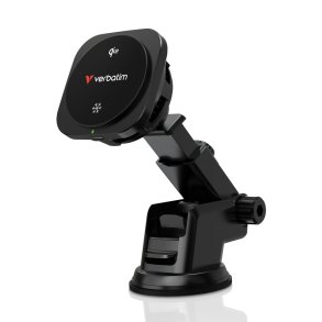Verbatim - Charge 'n' Drive Qi2 Magnetic Wireless Car Charger - Smartphone - USB - Qi2 - Auto - 1 - Over current, Over v