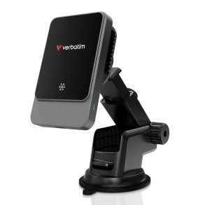 Verbatim - Charge 'n' Drive Magnetic Wireless Car Charger - Smartphone - USB - 1 - Qi - Auto - Over current, Over voltag