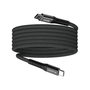 Verbatim - Sync & Charge Magnetic Cable - 100W USB-C to USB-C 120 cm Black - USB 2.0 - USB C - Male - Straight - Nylon -