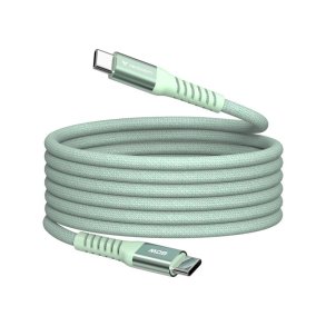 Verbatim - Sync & Charge Magnetic Cable - 60W USB-C to USB-C 120 cm Green - USB 2.0 - USB C - Male - Straight - Nylon - 