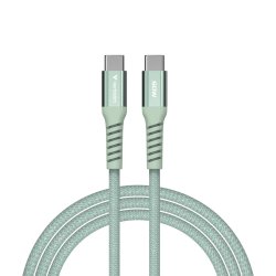 Verbatim - Sync &amp; Charge Magnetic Cable - 60W USB-C to USB-C 120 cm Green - USB 2.0 - USB C - Male - Straight - Nylon - 