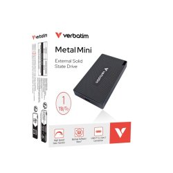 Verbatim - Metal Mini SSD USB-C 3.2 Gen 2 1 TB - M.2 - 1 TB - 2000 MB/s - 1750 MB/s - USB Type-C - USB 3.2 Gen 2x2