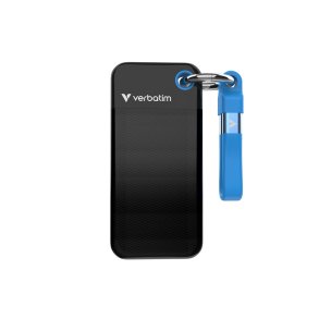 Verbatim - Pocket SSD USB 3.2 Gen 2 1TB Sort/Blue - M.2 - 1 TB - 1000 MB/s - USB Type-C - 3.2 Gen 2 (3.1 Gen 2) - 10 Gb
