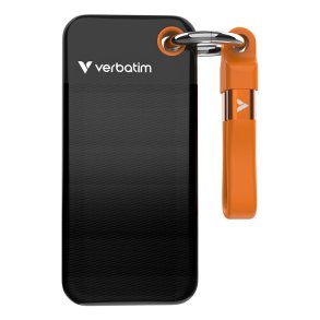 Verbatim - Pocket SSD USB 3.2 Gen 2 2TB Sort/Orange - M.2 - 2 TB - 1000 MB/s - USB Type-C - 3.2 Gen 2 (3.1 Gen 2) - 10 