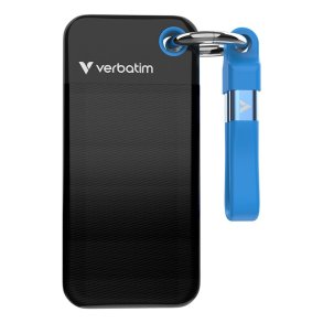 Verbatim - Pocket SSD USB 3.2 Gen 2 512GB Sort/Blue - M.2 - 512 GB - 1000 MB/s - USB Type-C - 3.2 Gen 2 (3.1 Gen 2) - 1