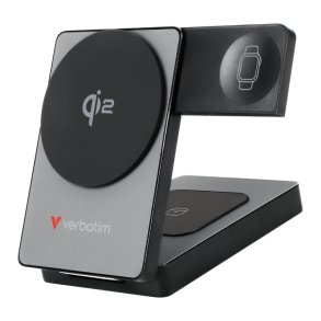 Verbatim - Charge 'n' Go Qi2 Power Bank - 4 - Gr� - ABS, Aluminium - Universal - Status - USB