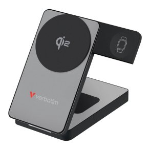 Verbatim - Charge 'n' Go Qi2 Power Bank - 4 - Gr� - ABS, Aluminium - Universal - Status - USB