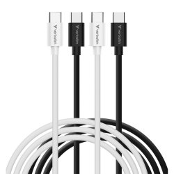 Verbatim - Essentials Sync & Charge USB-C to C Cables - USB 2.0 - USB C - Male - Straight - 23 - Thermoplastic elastomer