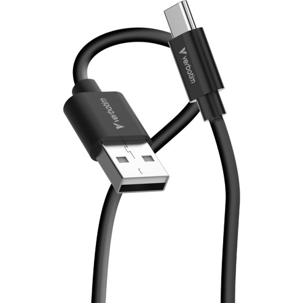 Verbatim - Essentials Sync & Charge USB-A to C Cables - USB 2.0 - USB A - USB C - Male - Straight - 23