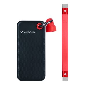 Verbatim - Pocket SSD USB 3.2 Gen 2 256GB Sort/Red - M.2 - 256 GB - 1000 MB/s - USB Type-C - 3.2 Gen 2 (3.1 Gen 2) - 10