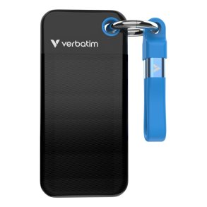 Verbatim - Pocket SSD USB 3.2 Gen 2 128GB Sort/Blue - M.2 - 128 GB - 1000 MB/s - USB Type-C - 3.2 Gen 2 (3.1 Gen 2) - 1