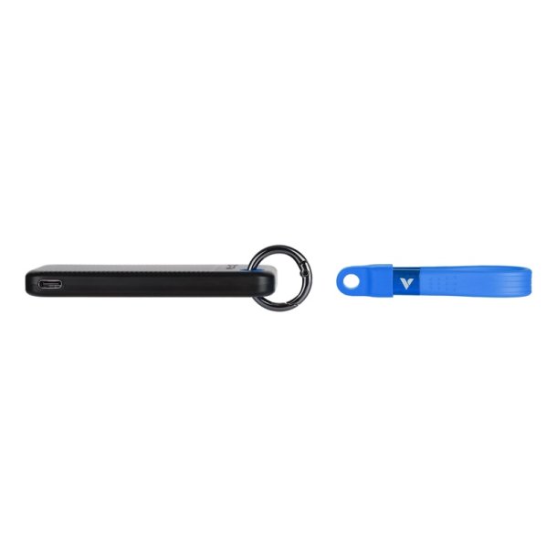 Verbatim - Pocket SSD USB 3.2 Gen 2 128GB Sort/Blue - M.2 - 128 GB - 1000 MB/s - USB Type-C - 3.2 Gen 2 (3.1 Gen 2) - 1