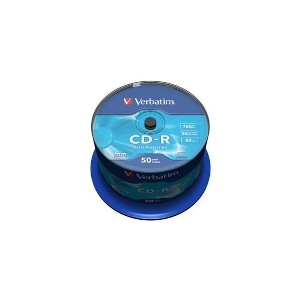 Verbatim CD-R - 700MB/80min - 52x - spindel - 50 stk.