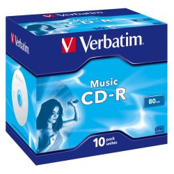 Verbatim - Music CD-R - CD-R - 700 MB - 10 pc(s) - 80 min - 16x - 145 mm