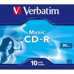 Verbatim - Music CD-R - CD-R - 700 MB - 10 pc(s) - 80 min - 16x - 145 mm