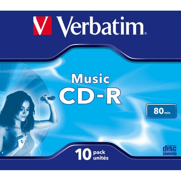 Verbatim - Music CD-R - CD-R - 700 MB - 10 pc(s) - 80 min - 16x - 145 mm