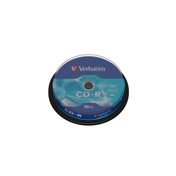 Verbatim CD-R - 700MB/80min - 52x - spindel - 10 stk.