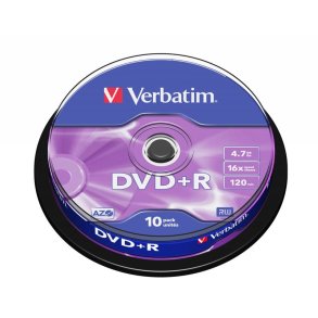 Verbatim - DVD+R Matt Silver - 4.7 GB - DVD+R - 120 mm - 10 pc(s) - 16x - 120 min