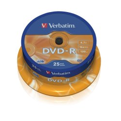Verbatim - 43667 - 4.7 GB - DVD-R - 120 mm - 25 pc(s) - 16x - 120 min