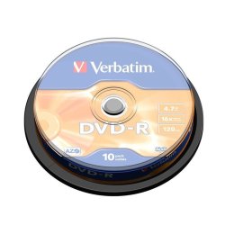 Verbatim - DVD-R Matt Silver - 4.7 GB - DVD-R - 120 mm - 10 pc(s) - Matt Silver - 16x
