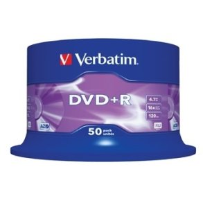 Verbatim DVD+R - 16x - 4,7GB - spindel - 50 stk.