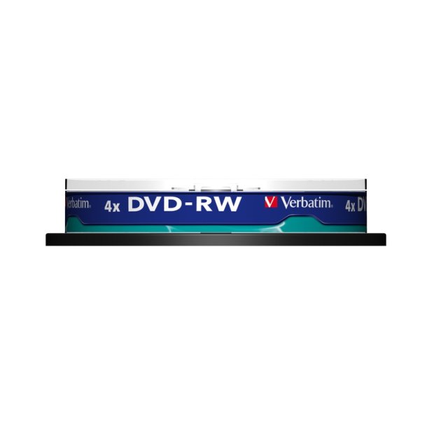 Verbatim - DVDVER00072B - 4.7 GB - DVD-RW - 10 pc(s) - 4x - 140 mm - 30 mm