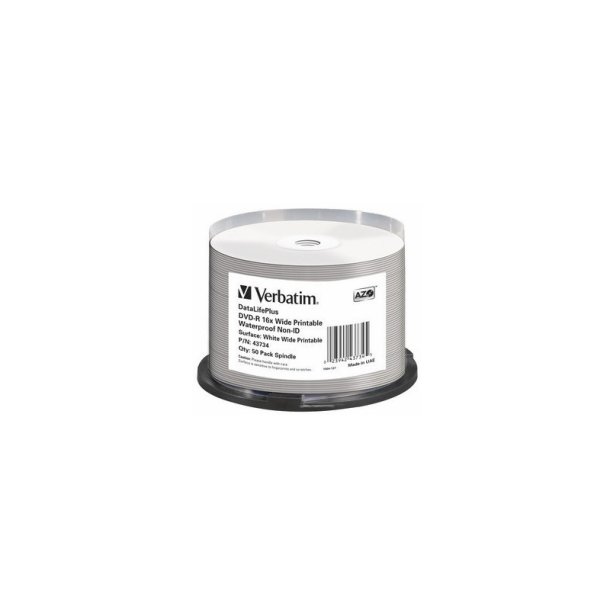 Verbatim - DataLifePlus - 4.7 GB - DVD-R - 50 pc(s) - 16x - 590 mm - 120 mm