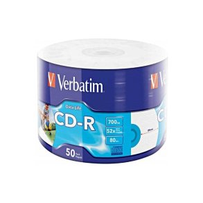 Verbatim - 50x CD-R - CD-R - 700 MB - 50 pc(s) - 80 min - 120 mm - 52x