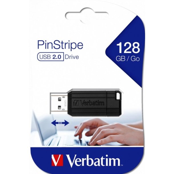 Verbatim Store &acute;N&acute; Go - USB 2.0 - Pin - 128GB - Black