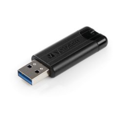Verbatim PinStripe Drive - USB 3.0 - 128GB - sort