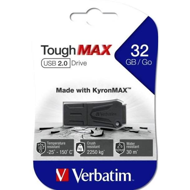 Verbatim USB 2.0 - ToughMAX - 32GB - sort