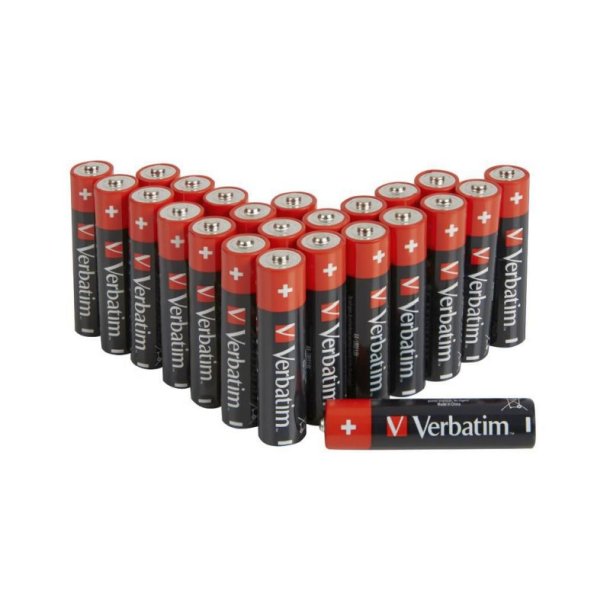 Verbatim Batteri - AA-Batteri - AA-LR6 - Mignon - 1,5V - Pakke med 4 stk.