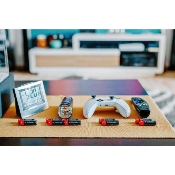 Verbatim Batteri - AA-Batteri - AA-LR6 - Mignon - 1,5V - Pakke med 4 stk.