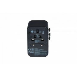 Verbatim Universal Travel Adapter - UTA-04 - 1xAC + 3xUSB + 2xType-C (PD61W) - Sort
