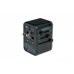Verbatim Universal Travel Adapter - UTA-04 - 1xAC + 3xUSB + 2xType-C (PD61W) - Sort