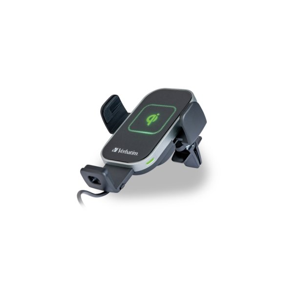 Verbatim FWC-02 IQ - bilholder/lader - Aktiv - Trdls opladning - Sort