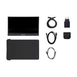 Verbatim 14'' brbar skrm - Full HD (1920x1080 pixel) - 1080p - 6 ms - Sort