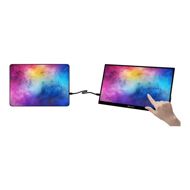 Verbatim 14'' brbar Touchskrm - Full HD (1920x1080 pixel) - 1080p - 6 ms - Sort