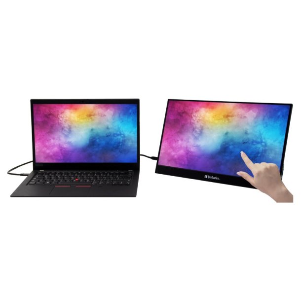 Verbatim 17,3'' brbar Touchskrm - Full HD (1920x1080 pixel) - 1080p - 6 ms - Sort