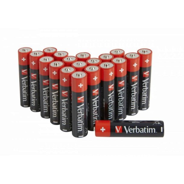 Verbatim Batteri - AAA-Batteri - AA-LR3 - Micro - 1,5V - Pakke med 20 stk.