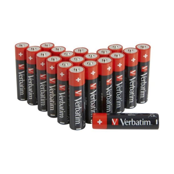 Verbatim Batteri - AA-Batteri - AA-LR6 - Mignon - 1,5V - Pakke med 20 stk.