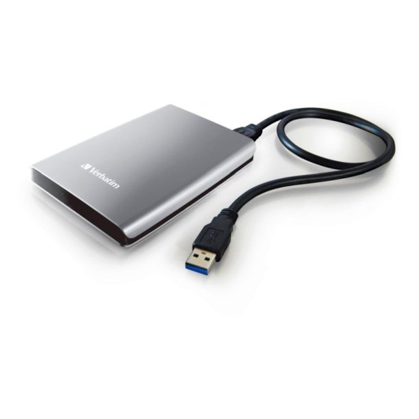 Verbatim Store &acute;N&acute; Go - 1TB - Harddisk - 2,5'' - USB 3.0 - Silver