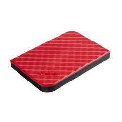Verbatim - Store 'n' Go USB 3.0 Hard Drive 1TB Red - 1 TB - 5400 RPM - HDD - 8 MB - 4800 Mbit/s - Micro-USB B