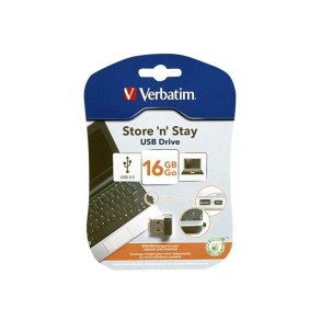 Verbatim Store ´N´ Stay - USB 2.0 - Nano - 16GB - sort