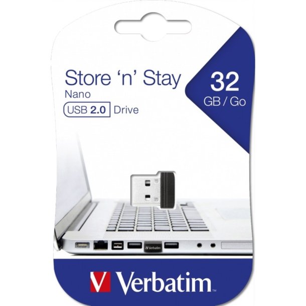 Verbatim Store &acute;N&acute; Stay - USB 2.0 - Nano - 32GB - sort