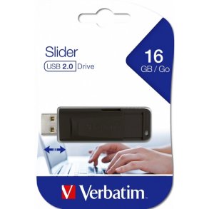 Verbatim USB 2.0 - Store ´N´ Go - Slider - 16GB - Black
